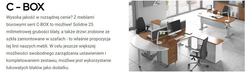 meble biurowe C-box
