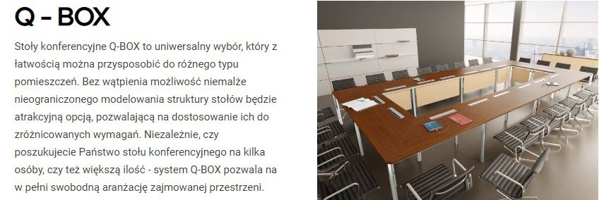 stoły konferencyjne q-box