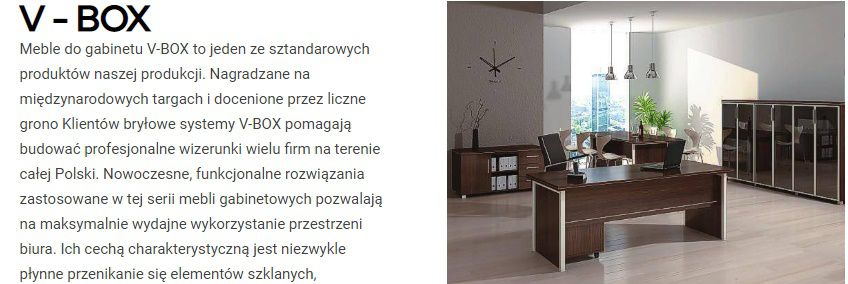 meble gabinetowe V-BOX