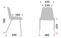 krzesło Maxi wymiary